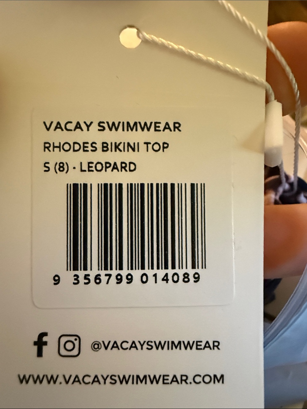 VACAY SWIMWEAR  Rhodes Top Lepoard - Picture 7 of 7